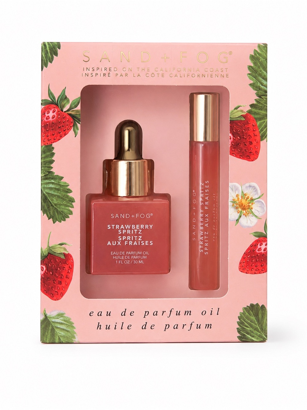 SAND + FOG Strawberry Spritz Eau de Parfum Oil Duo - Pink